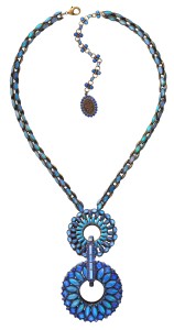 Necklace Miranda Konstantinidou Ethnic Mosaic SS2014, blue stones